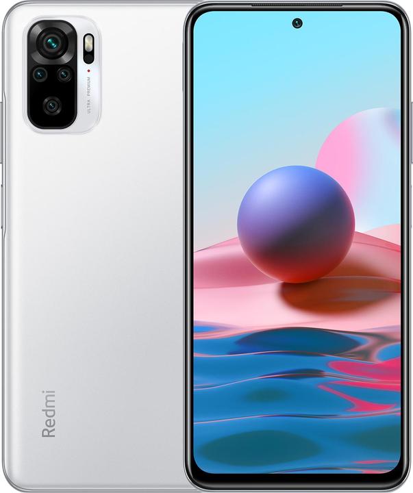 Produktbild Xiaomi Redmi Note 10 (128 GB, Pebble White, 6.43", Dual SIM, 48 Mpx, 4G)