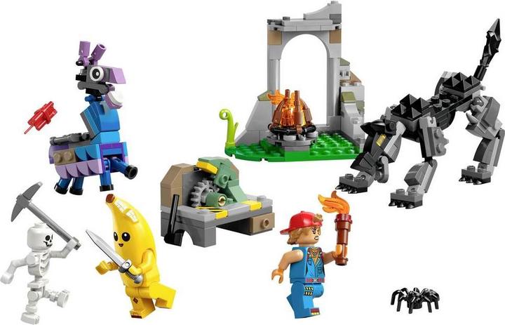 Actual product image LEGO Fortnite The camp of Schali and the spark plug artist (77075, LEGO Fortnite)