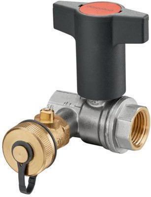 Produktbild Oventrop OV Knebelgriff-Kugelhahn Optibal PN 16 MS mit Entleerung DN 32 1 1/4Zoll