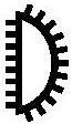 Actual product image Pferd Needle file CORRADI length 160 mm cut SH1 DH2 square pivot diameter 3.25 mm (Slash 1, 160 mm)