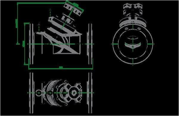 Produktbild Oventrop OV Strangregulierventil Hydrocontrol VFC PN 16, Grauguss, Flansch/DIN DN 80