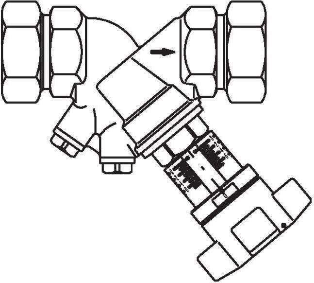 Produktbild Oventrop OV Strangregulierventil Hydrocontrol VTR PN 16 RG cla-Messtec DN 50 2 3/8Zoll AG