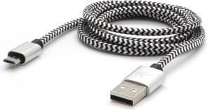 Produktbild Logo Kabel USB USB-A - microUSB 2 m Czarno-biały (2 m, USB 2.0)