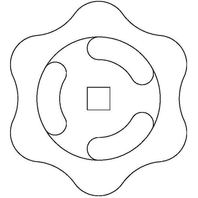 Oventrop, Accessori per installazione sanitaria, OV Volantino rosso DN 65