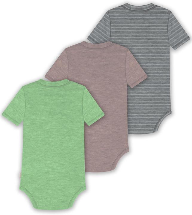 Produktbild Normani 3er Set Baby Merino Kurzarmbody „Tihoi" - 9323 (92)