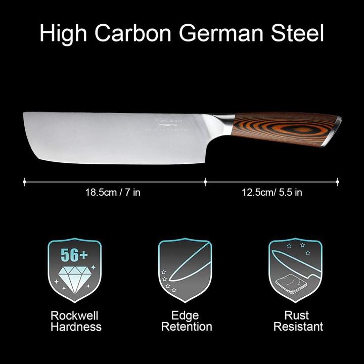 Image du produit Aroma House Nakiri Kochmesser für Rechts- und Linkshänder (18.50 cm)