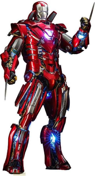 Immagine prodotto Hot Toys Statuetta di Iron Man 3 Movie Masterpiece 1/6 Silver Centurion (Armor Suit Up Version) 32 cm