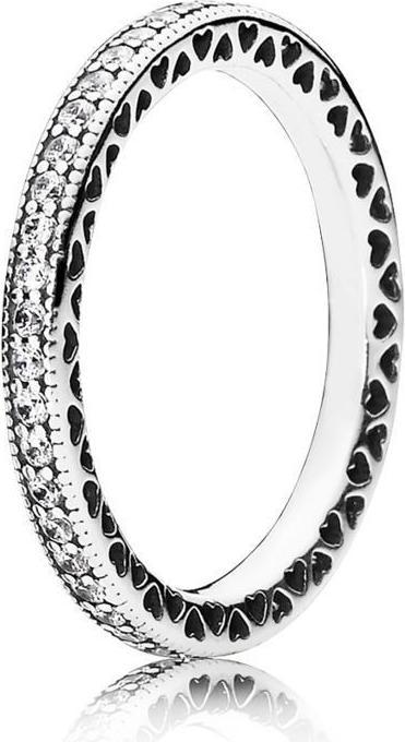 Produktbild Pandora Ring Unendliche Herzen (48, 925 Silber)