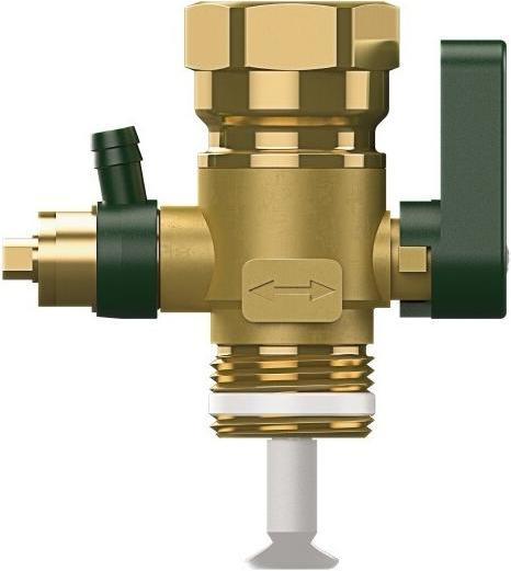 Flow-through fitting FLOWJET with drain 3/4inch 3/4inch
