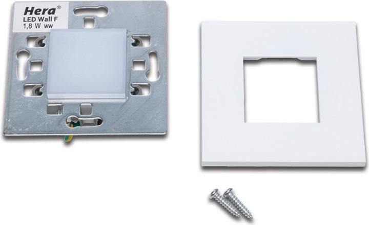 Image du produit Hera Applique murale encastrable à LED 1,8W 3000K 90lm Konv IP20 41x75x75mm (90 lm)