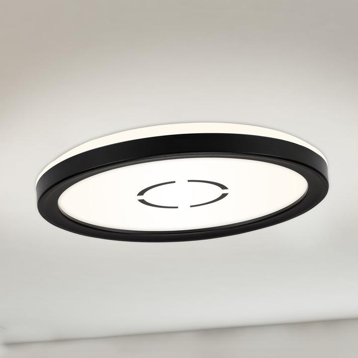 Actual product image Briloner FREE Ultra-flat LED ceiling light, white-black, 1xLED/12W (1400 lm)