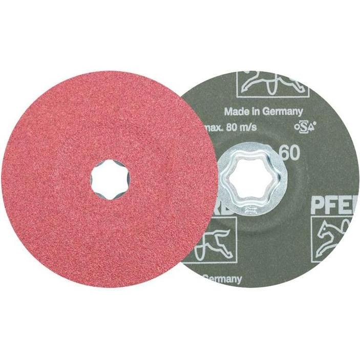 Pferd, Schleifmittel, Fiberscheibe COMBICLICK CO Ø 125 mm Körnung 60 Stahl, Guss, Aluminium Keramikkorn (60)