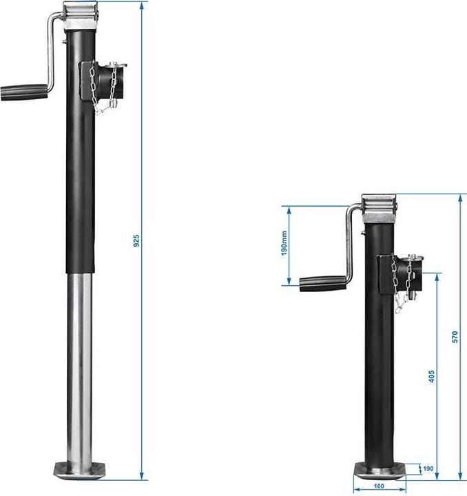 Produktbild ProPlus Abstellstütze ausdrehbar Heavy Duty
