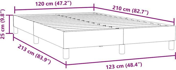 Image du produit vidaXL Bettgestell (120 x 210 cm)