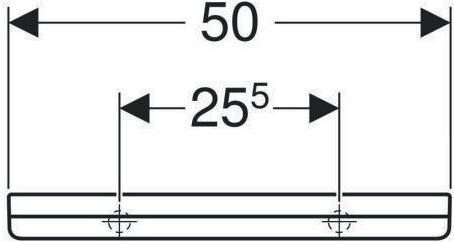 Produktbild Geberit Wandablage RENOVA PLAN 500x120mm weiss