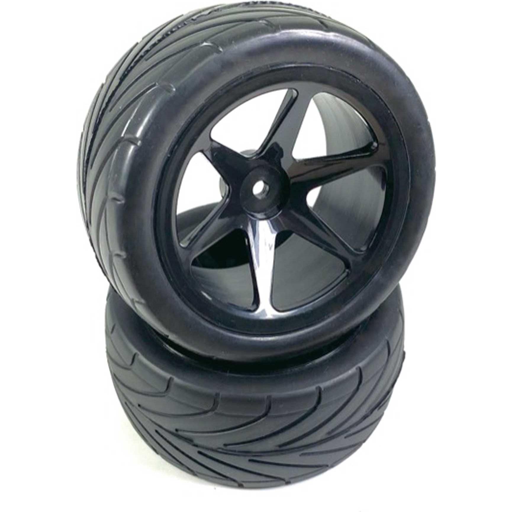 Absima 1:10 Buggy Räderset 6 Speichen/Street hinten schwarz (2)