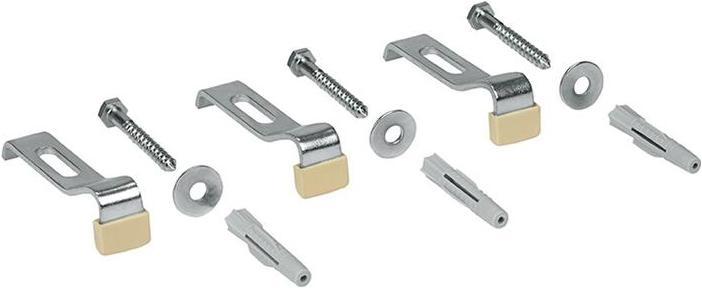 Actual product image Poresta Systems Ferroplast bathtub rim clamp for steel or acrylic bathtubs/shower trays