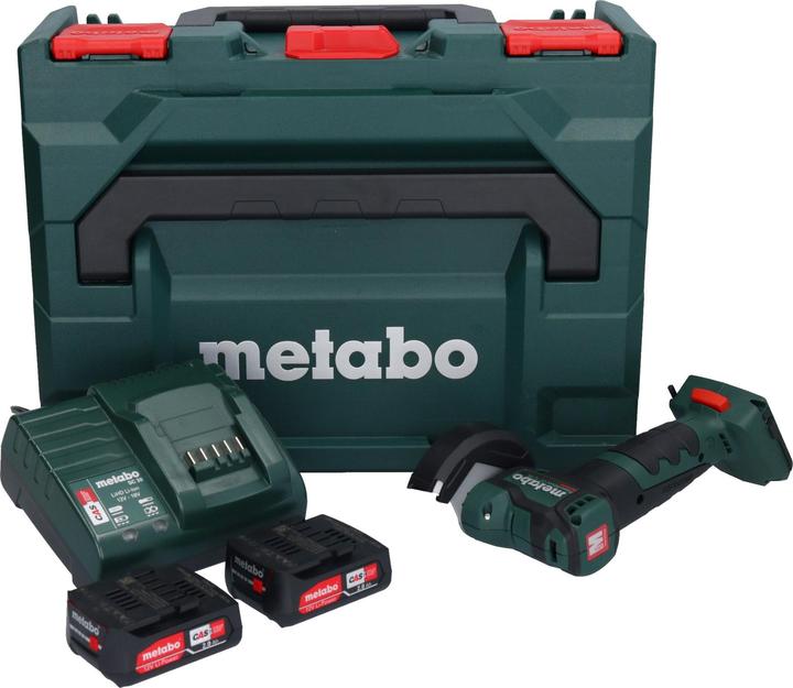 Actual product image Metabo 12V Battery Angle Grinder Set PowerMaxx CC 12 BL (76 mm)