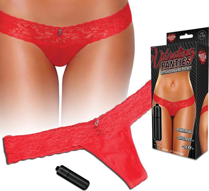 Produktbild Hustler Vibrating Panties slim red S/M (S, M)