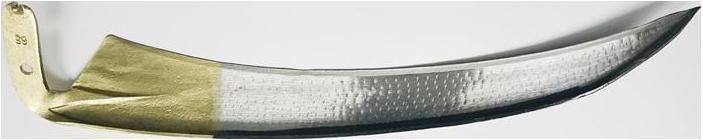 Actual product image ESW Reichsform scythe length 600 mm hand-forged ground, polished