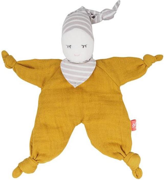 Kikadu Poupée bébé Moutarde