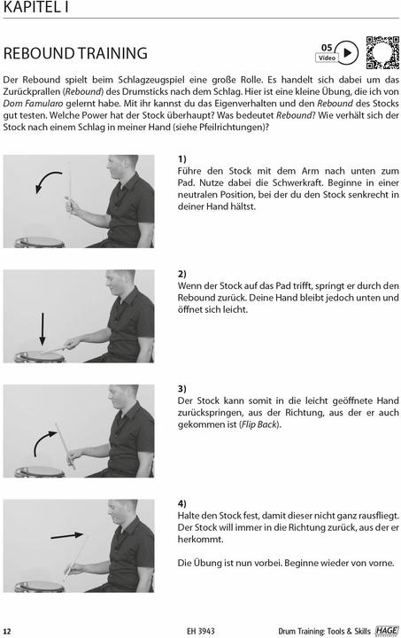 Immagine prodotto Drum Training Tools & Skills (mit Daten-DVD) (Tedesco, Helmut Hage, Patrick Metzger, 2017)