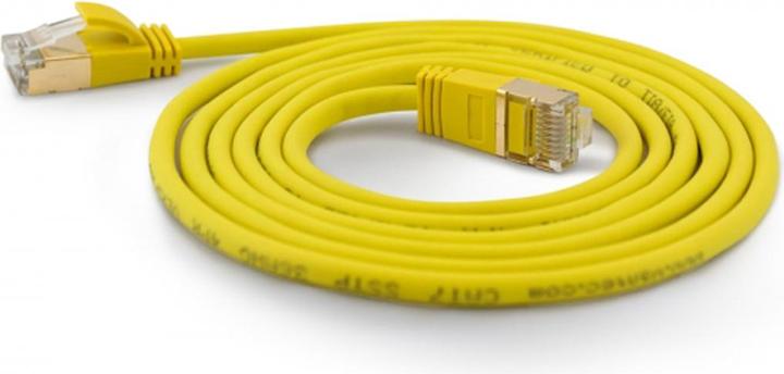 Actual product image Wantec 7172 S/FTP (S-STP) Yellow 0.5mCat.7 Raw Cable Network Cable (S/FTP, CAT7, 0.50 m)