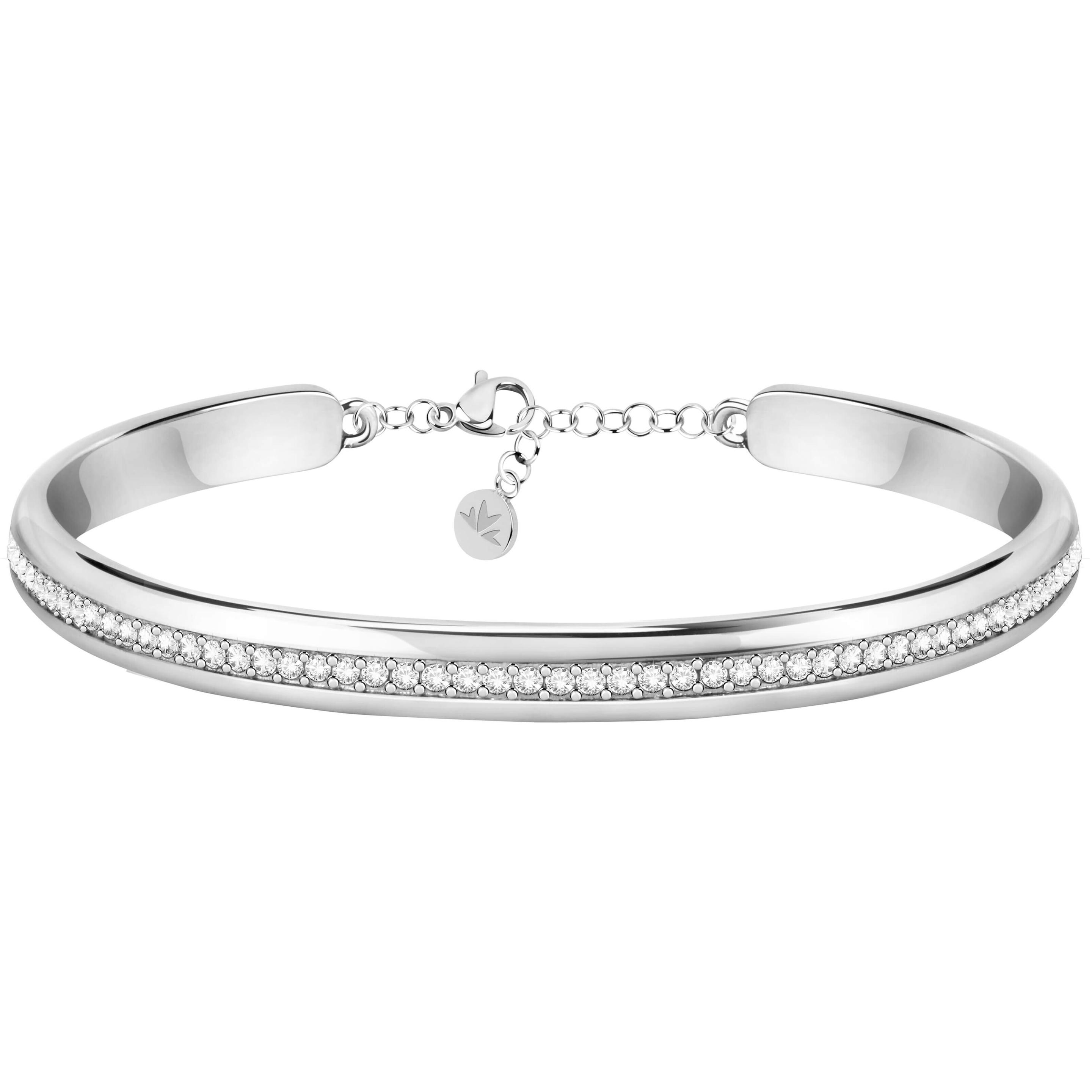 Morellato, Bracciale, Cerchi Bangle Openable Pave, (Acciaio)