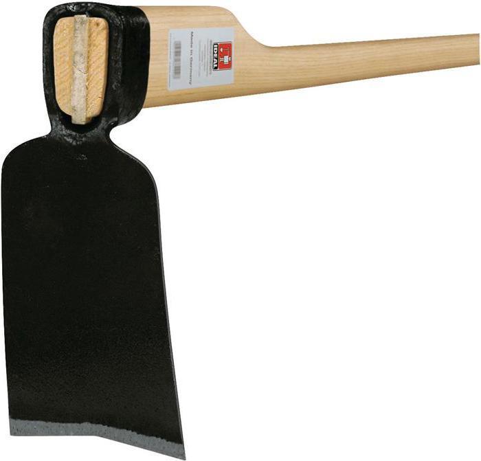 Ideal Houe rhénane Dimensions de la lame 185 x 85 x 110 mm forgée, avec manche en frêne Poids 700 g