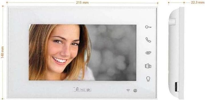 Image du produit Bticino Interphone vidéo WiFi avec application, contrôle d'accès à distance et vision nocturne (Filaire, Sans fil)