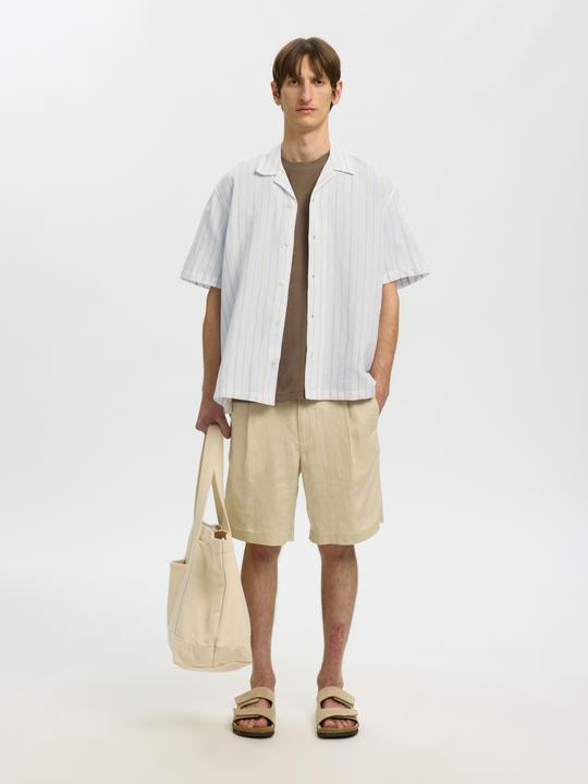 Actual product image Selected Leinenmix Kurzarmhemd (S)