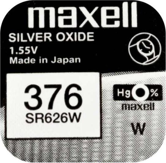 Produktbild Maxell 376 / SR626W - Uhrenbatterie (1 Stk., SR66, 28 mAh)