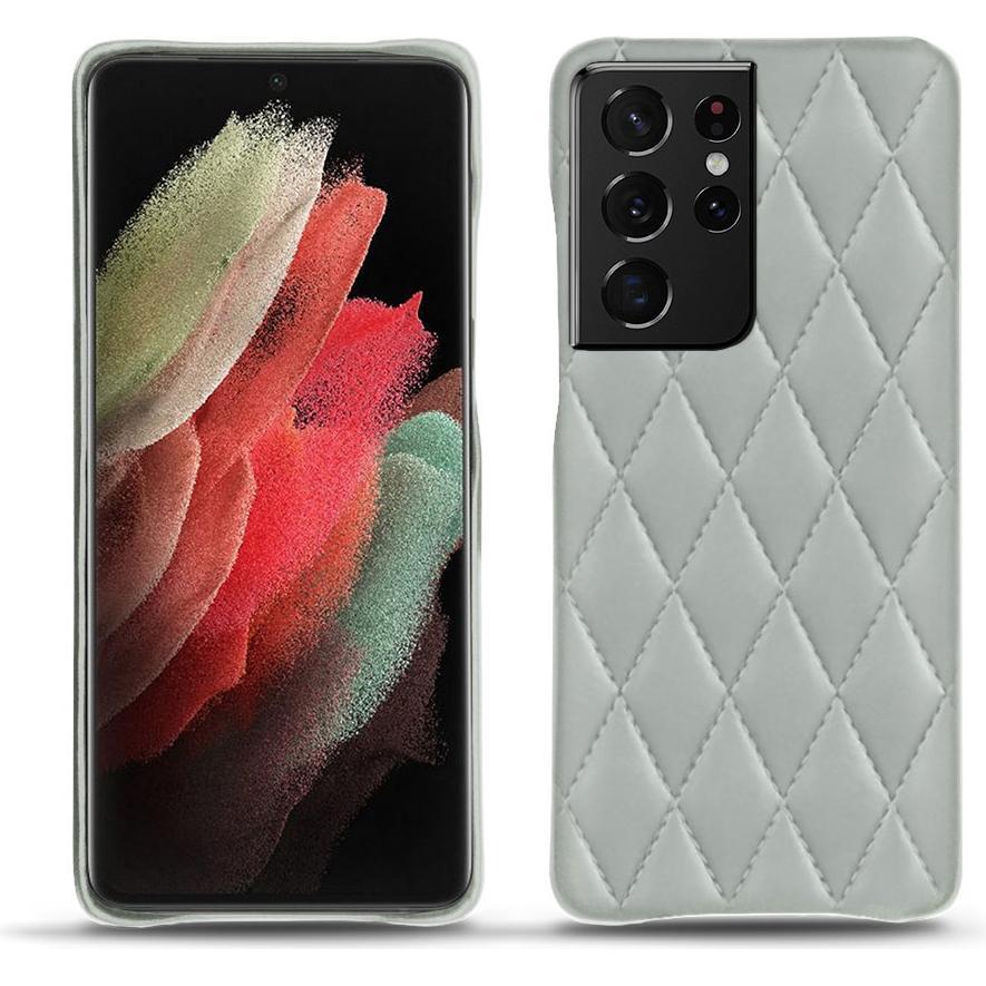 Noreve Lederschutzhülle (Samsung Galaxy S21 Ultra), Smartphone Hülle, Grau