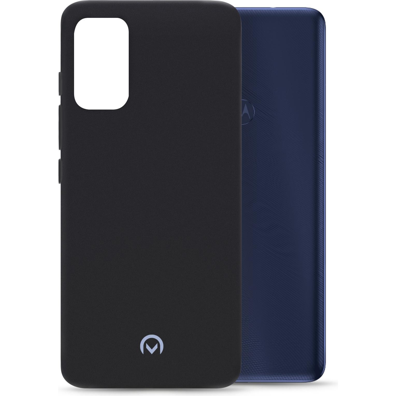 Mobilize Gummi-Gelly-Hülle (Motorola Moto G60), Smartphone Hülle, Schwarz
