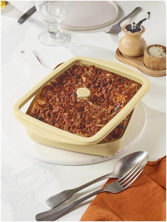 Actual product image Pebbly Auflaufform mit Frischhaltedeckel
