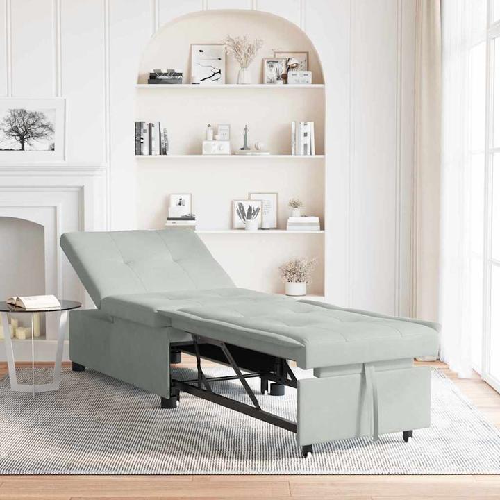 Produktbild vidaXL Sofa-Bett Hellgrau