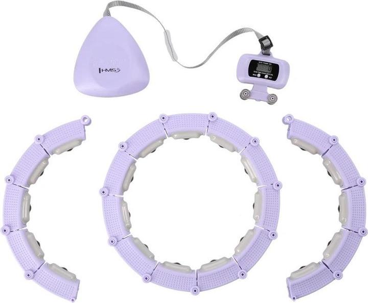 Produktbild HMS Hhm14 Hula Hoop Violett Magnetisch Mit Gewicht + Zähler (43 cm, 400 g)