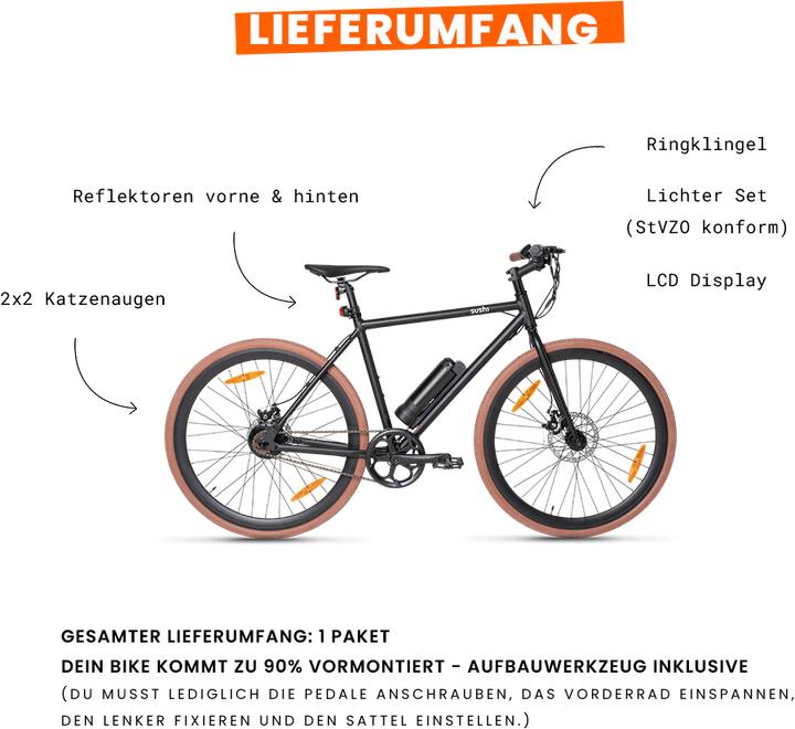 Actual product image SUSHI BIKES Maki+ (55 cm)