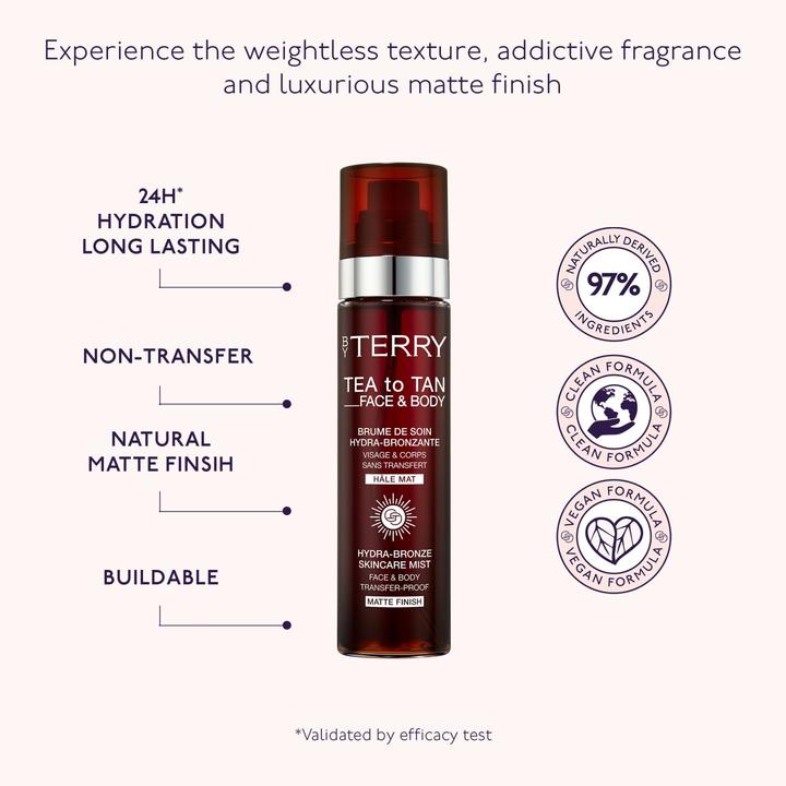 Actual product image By Terry Tea to Tan Face & Body (Self tanning spray, 100 ml)