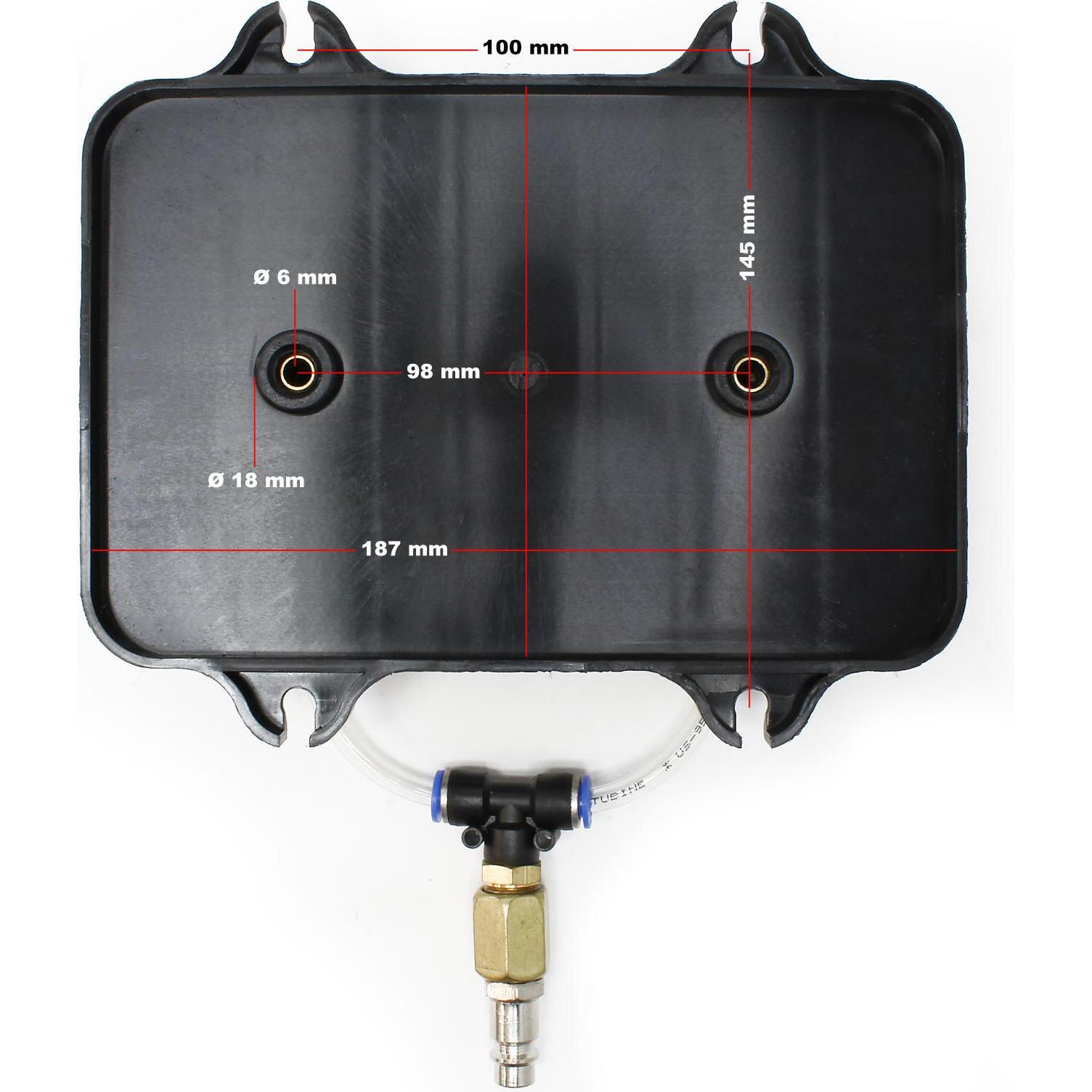 Wiltec, Fahrzeug Werkzeug, Anschluss Adapter Set 11tlg. Druckluft Bremsenentlüfter Entlüftung Bremse