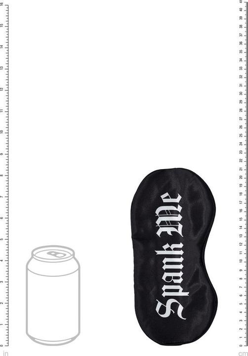 Image du produit Ouch! Spank Me - Printed Satin Mask - Black