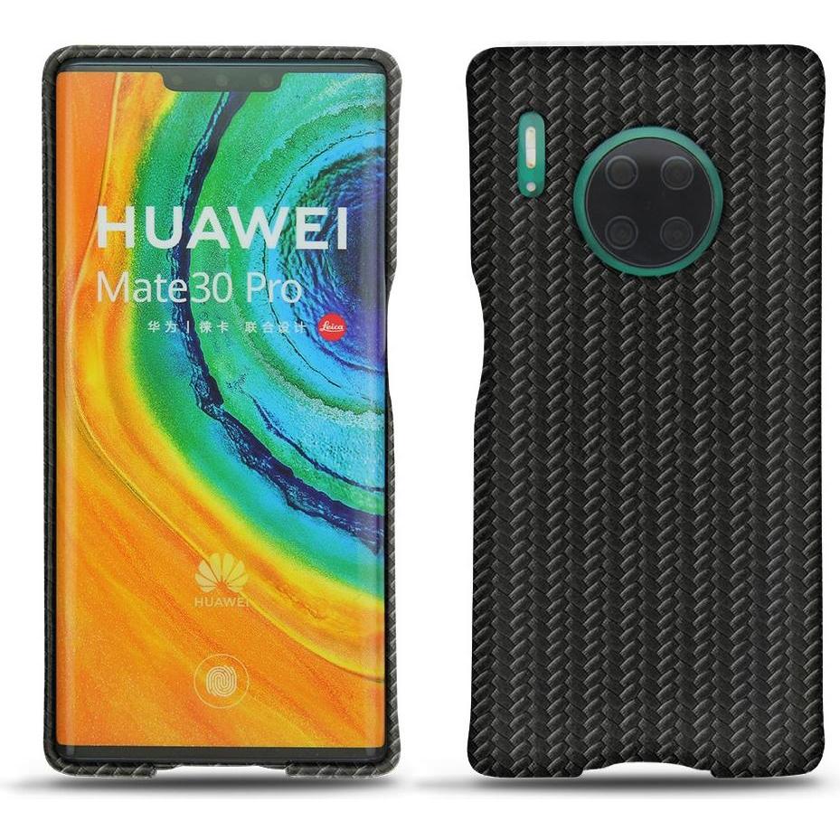 Noreve Lederschutzhülle (Huawei Mate 30 Pro), Smartphone Hülle, Schwarz