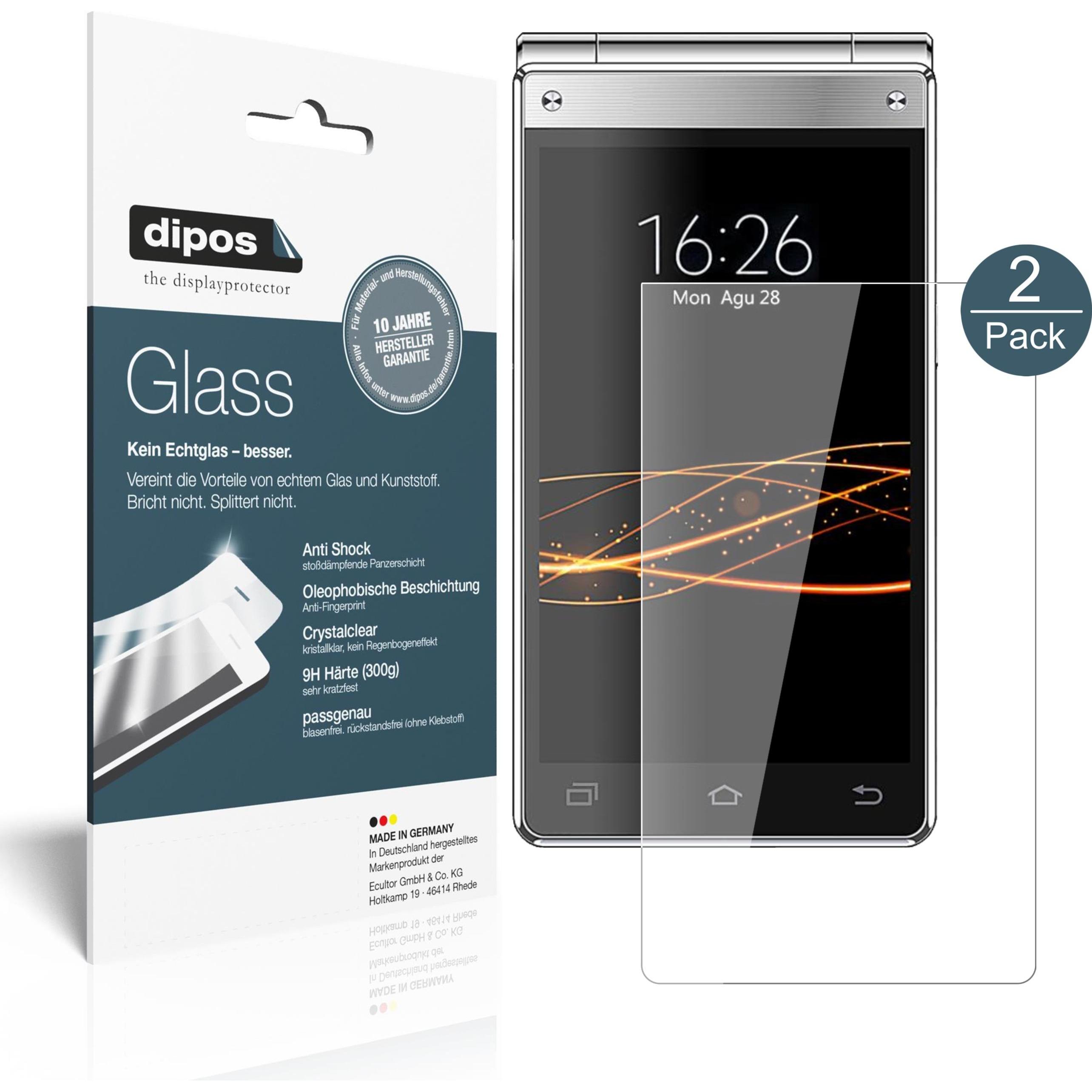 Dipos Displayschutz Anti-Shock (1 Stück, VkWorld T2 Plus), Smartphone Schutzfolie, Transparent