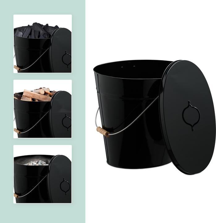Actual product image Relaxdays Ash bucket