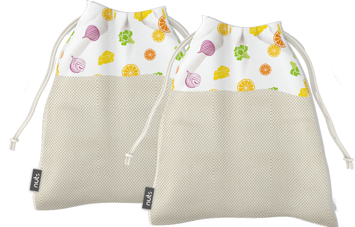 Actual product image Nuts Set of 2 Fruit and Vegetable Net Fruit & Vegetables, S