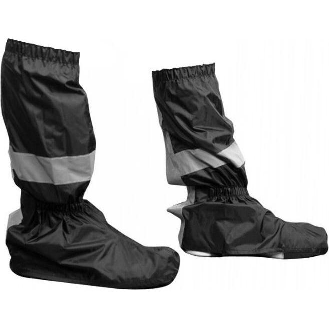 P2R, Schuhüberzug, Wasserdichte, elastische Überziehschuhe mit Halterung unter dem Schuh und Knöchel-Schnürung (S), Schw...