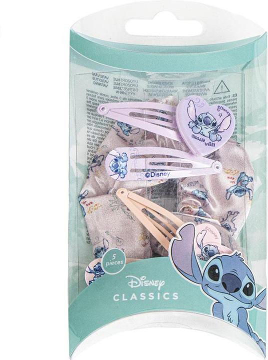 Immagine prodotto Cerdá Set di bellezza di accessori per capelli Disney Stitch per bambine, il set include 4 spille per (Elastico per capelli)