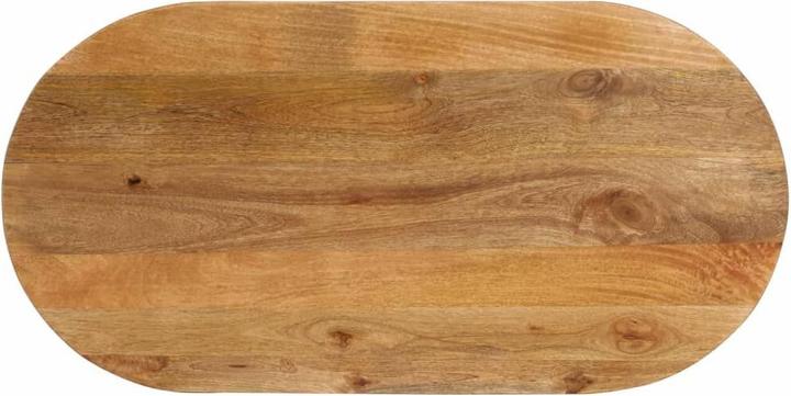 Produktbild VidaXL Tischplatte Holzplatte Massivholzplatte 140x60x3,8cm Oval Mangoholz