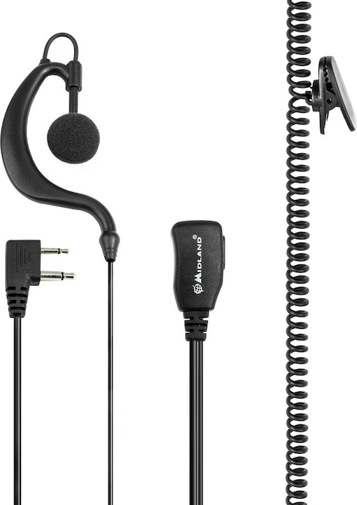 Immagine prodotto Midland A21M, microfono a clip/jack duo per auricolari