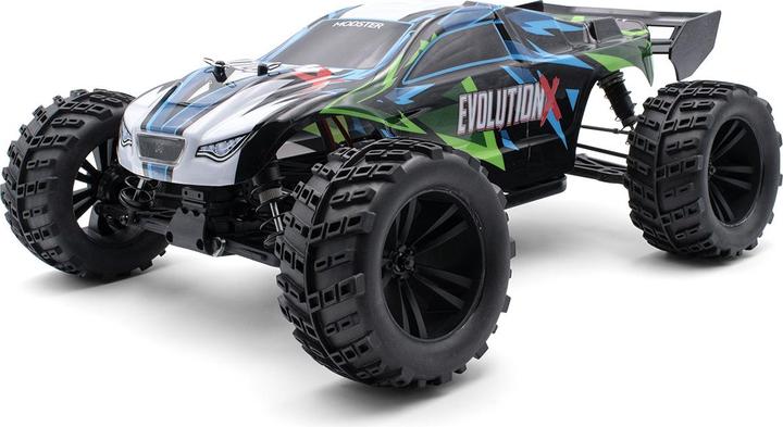 Immagine prodotto Modster Evolution X Monster Truck spazzolato 1/10 RTR 4WD (RTR pronto all'uso)